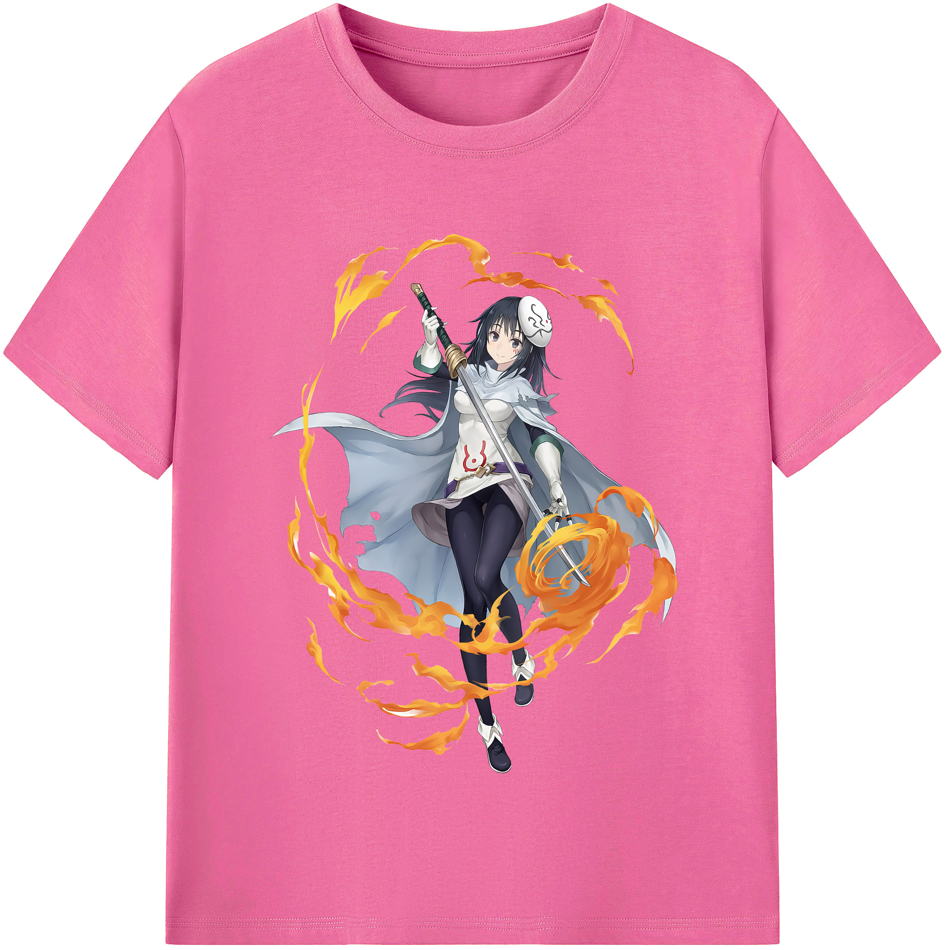 （画像用） 転スラ Regarding Reincarnated to Slime レディースカジュアルプリントTシャツ（綿100％）